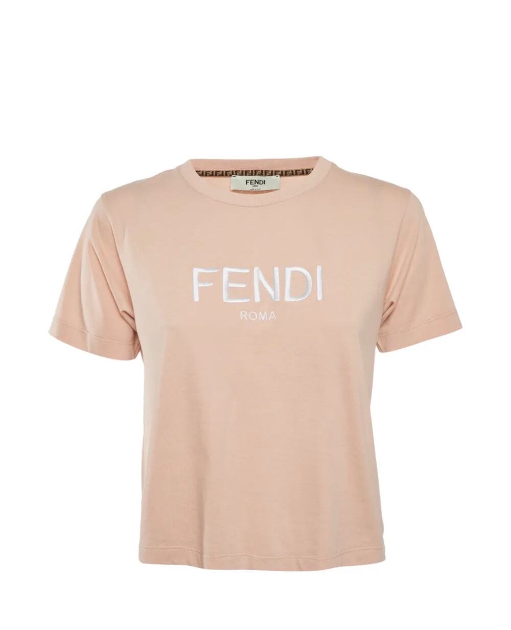 Fendi - Pink/Beige T Shirt
